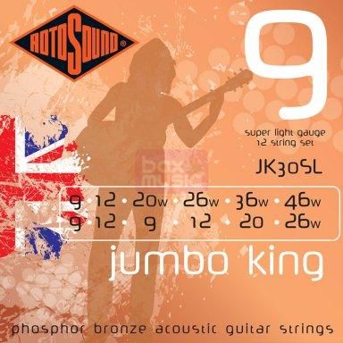 Rotosound JK30SL Jumbo King akoestische gitaarsnaren .009-.046w