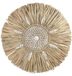 Bol Décoration murale en raphia et coquillages - Ø30 cm