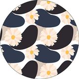 Bonateks Ronde digitaal bedrukte muismat, antislip onderkant, voor kantoor en thuis, diameter: 22 cm