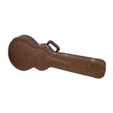 Crossrock Designer Series Houten Elektrische Gitaar Koffer voor Les Paul Style | Blossom Brown Finish, Bordeaux Velvet Interior, Slot - Premium Hardshell - Blossom Bruin (CRW530LBQ)