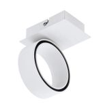 EGLO ALBARIZA plafonnière LED Chrome, Blanc Rectangulaire encastré