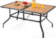 VEVOR Patiotafel Tuintafel Balkontafel (1505 x 960 x 725 mm) Koolstofstaal + DPC-plaat
