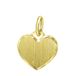 Lucardi Dames Zilveren hanger gravure hart - Hanger - 925 Zilver - Goudkleurig