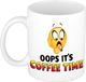 Bellatio Decorations Oh no its coffee time mok wit - kantoorhumor beker - cadeau collega