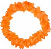 Non-branded Set of 12x pieces hawaii flower garlands neon orange