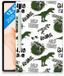 B2Ctelecom Coque arrière pour Samsung Galaxy Tab S7 FE Dinosaurus
