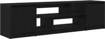 vidaXL meuble TV 188,5x41x50 cm panneau de particules chêne noir