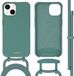 iMoshion Color Backcover iPhone 14 - Donkergroen - Met Koord