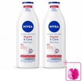 Nivea Repair & Care Lait corporel - 72 heures d'hydratation - Pour peau très sèche - 400 ml - Emballage en vrac