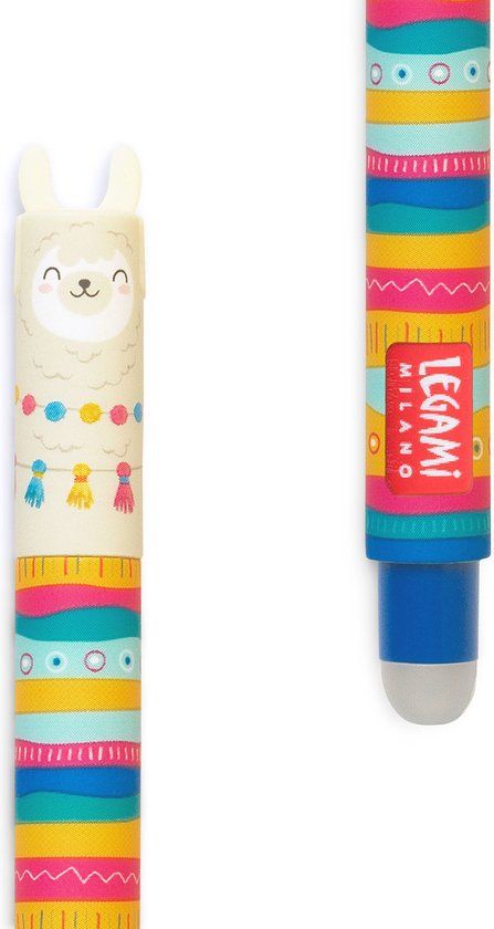 Legami Uitwisbare Pen - Lama Blauw - Fijn - Navulbaar
