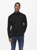 Only & Sons Trui Onswyler Life Roll Neck Knit Noos 22020879 Zwart Mannen XS
