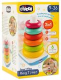 Chicco Kleurrijke Stapelpiramide 2-in-1 Balansspel