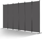 VEVOR Scheidingswand 311cm 6 Panelen Kantoor Privacyscherm Grijs