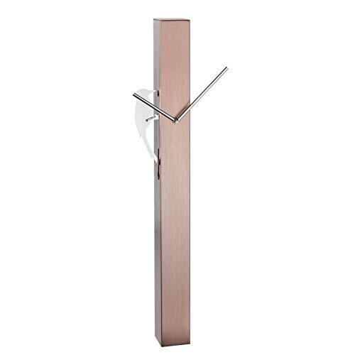 TFA Analoge pendel Picus, 60.3062.51, verchroomd spek, moderne design wandklok, roségoud, (L) 246 x (B) 75 x (H) 653 mm