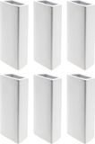 Merkloos / Sans marque 6x Radiator luchtbevochtigers wit 21 cm - Verdamper