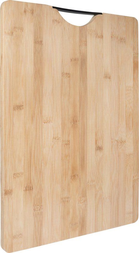 Krumble Snijplank hout - Grote borrelplank met handvat - 32 x 45 x 1,8 cm - Bamboe
