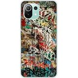 Xiaomi Mi 11 Lite Graffiti 1 Bedrukt siliconen hoesje