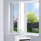 Climatiseur mobile Joint de fenêtre - 300 cm - Avec fermeture éclair - Sans perçage - Pour fenêtres battantes et oscillo-battantes