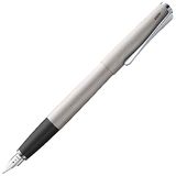 LAMY studio brushed - Vulpen van elegant geborsteld staal - stalen penpunt in puntbreedte M - incl. Inktpatroon LAMY T10 blauw