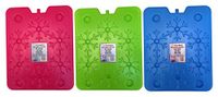 Verpakking Icepack Verpakking met 3 koude accumulatoren, 800 g, verschillende kleuren