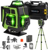 Trimmex Kruislijnlaser + Statief - 16 Zelfnivellerend Bouwlaser - Groen