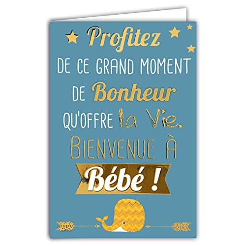 Wenskaart felicitaties geboorte jongen/meisje - Geniet van dit grote moment