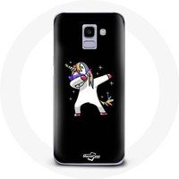Maniacase Hoesje voor Samsung Galaxy A8 2018 Dab eenhoorn
