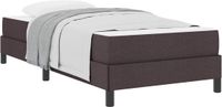 vidaXL Boxspring Bed Donkerbruin 100 x 200 cm Stof