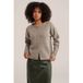 WE Fashion gebreide vest met wol - taupe