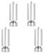 Set de 4 pieds de meuble réglables en aluminium