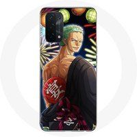 Maniacase Hoesje voor Oppo A74 One Piece Merry Christmas Zoro Anime Manga