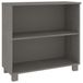 vidaXL Dressoir HAMAR, lichtgrijs, 85x35x80 cm, massief grenenhout