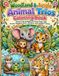 Woodland & Jungle Animal Trios Coloring Book
