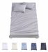 Todocama 4-delige beddengoedset, 3001, hoeslaken, sprei, 2 kussenslopen 50 x 80 cm, voor bed 135 x 190/200 cm, lichtgrijs