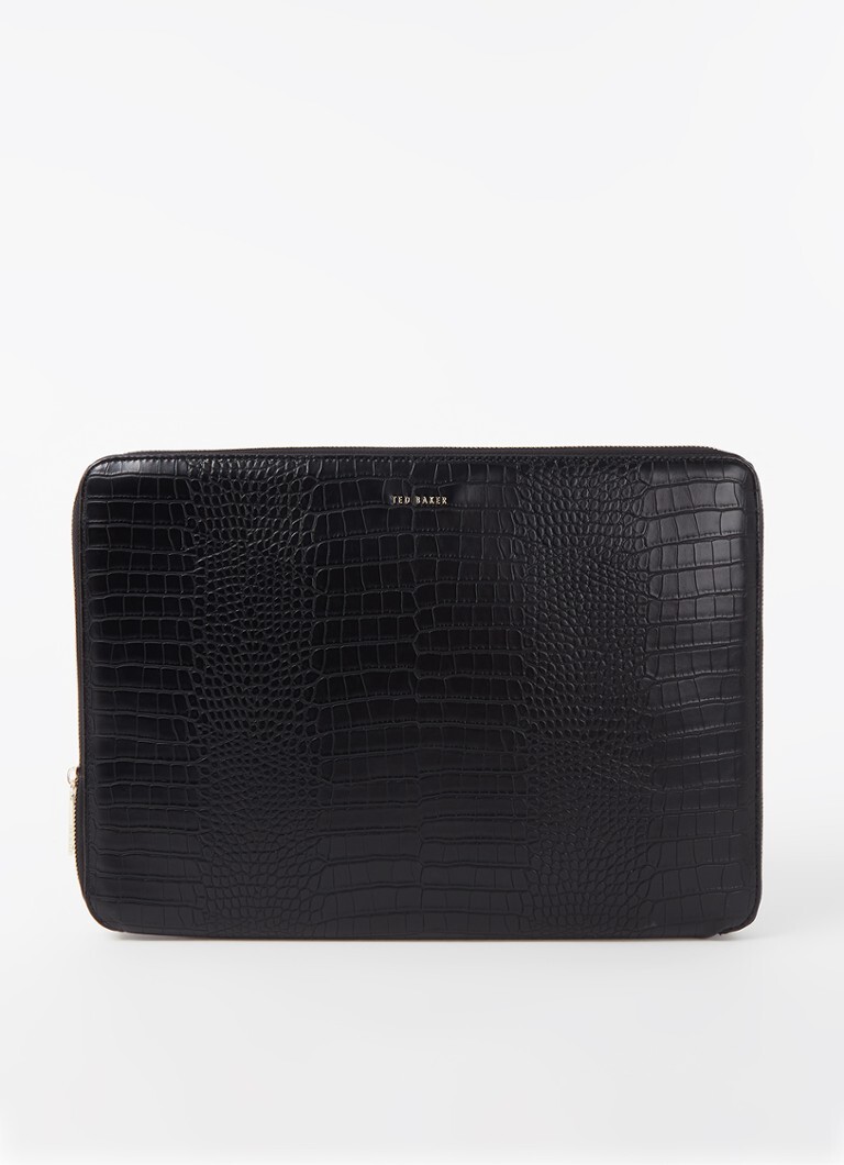 Ted Baker Stila laptophoes 15 inch met crocostructuur