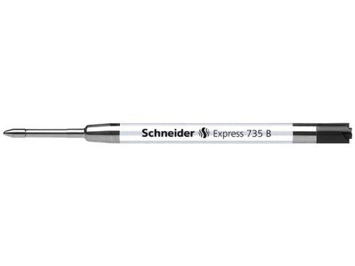 Schneider balpenvulling Express 735 B zwart - doos met 10 stuks