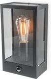 HOFTRONIC Stella PIR LED wandlamp - Bewegingssensor - Schemerschakelaar - Zwart