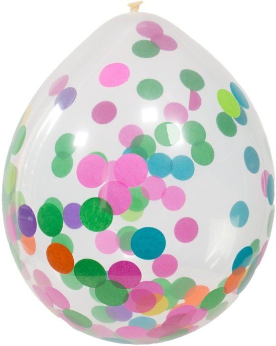 Folat 12in/30cm Confetti balloon Multi /4