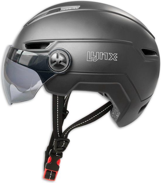 Lynx Speed Pedelec Helm Visor Pro - Zwart - Maat M