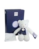 DOUDOU ET COMPAGNIE – Maanlicht – knuffelbeer Pantin 28 cm – ultrazacht wit pluche dier – gloeit in het donker – cadeau-idee voor geboorte – levering in stergeschenkdoos – voor baby's – DC4218