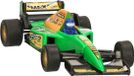 Goki Modelauto Racewagen - groen - 10 cm