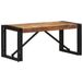 VidaXL Salontafel 80x80x35 cm massief ruw mangohout