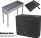 Housse de barbecue générique en polyester noir de 145 cm