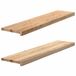 vidaXL - Traptreden - 2 stuks - 110x25x2 cm - onbehandeld massief eikenhout