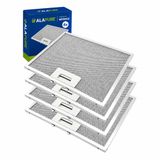 Alapure 4x Metaalfilter voor Bauknecht 481248058332 275x217x8mm