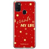 ERT GROUP mobiel telefoonhoesje voor Samsung M21 origineel en officieel erkend Babaco patroon Positive vibes 006 optimaal aangepast aan de vorm van de mobiele telefoon, hoesje is gemaakt van TPU