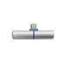 Metronic Kaorka 2-in-1 Adapter voor Apple iPhone (Lightning naar 3,5 mm jackstekker) kleur zilver