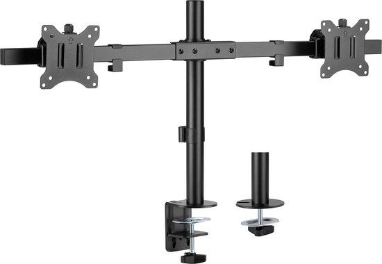 Goobay Flex TWIN Monitorbeugel - Voor 17-32 inch Schermen - Zwart