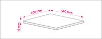3xE living Blad voor badkamermeubel, eikenhout (Craft), 40 x 45 x 1,6 cm