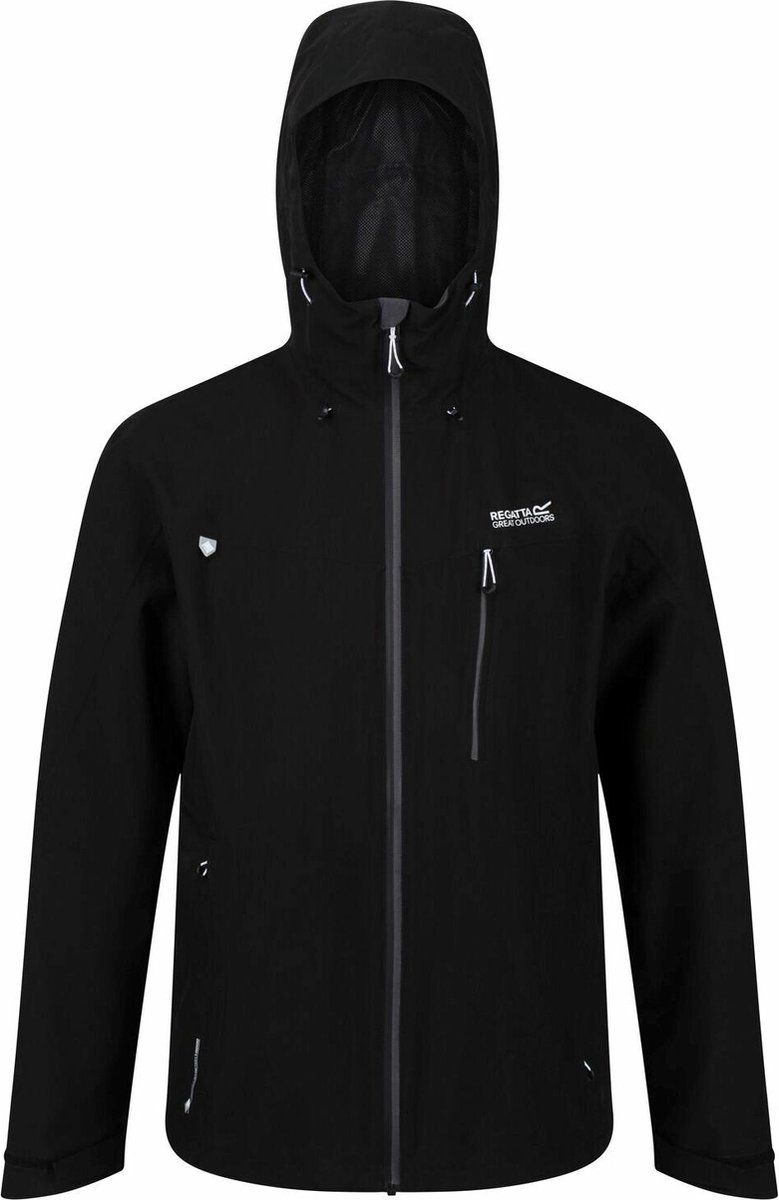 Regatta Birchdale Waterdichte Shell Jas Heren - Zwart - Maat S - 2023